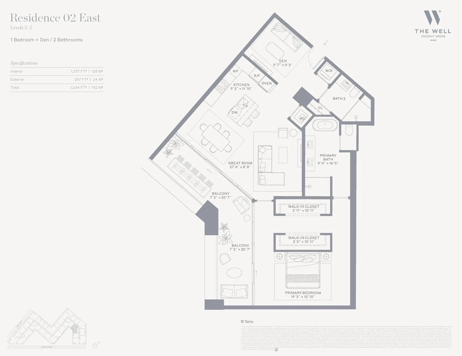 Floor plan of Residence 02 East