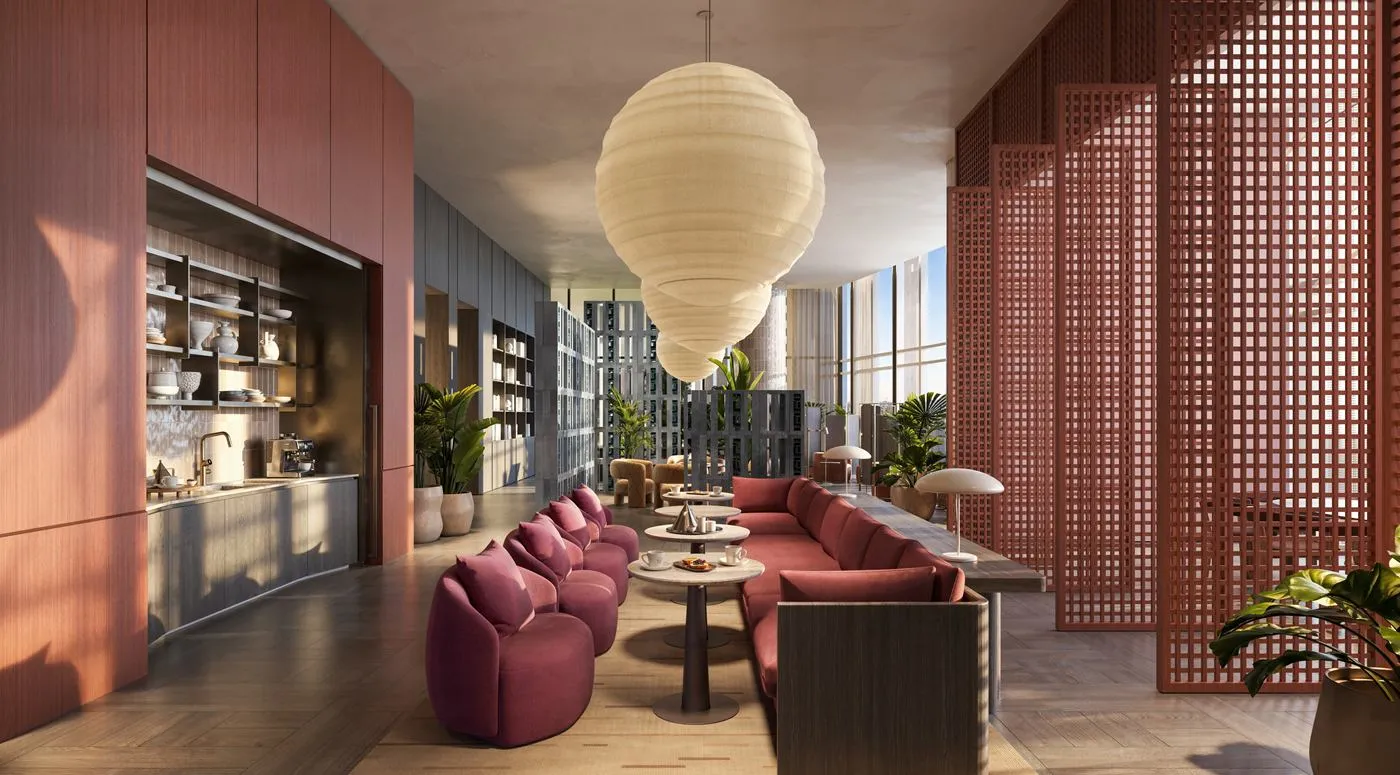 Business lounge and coworking on level 5