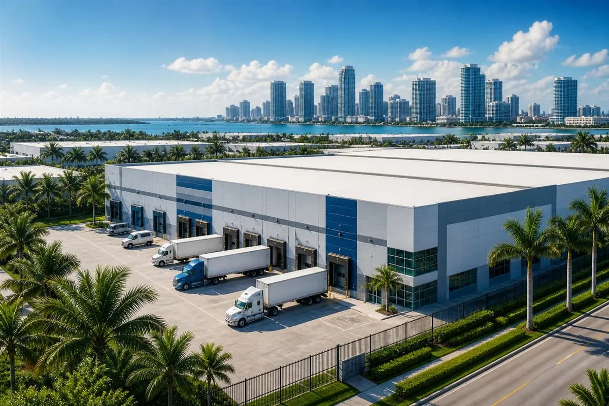 Industrial warehouse and commercial land in Miami