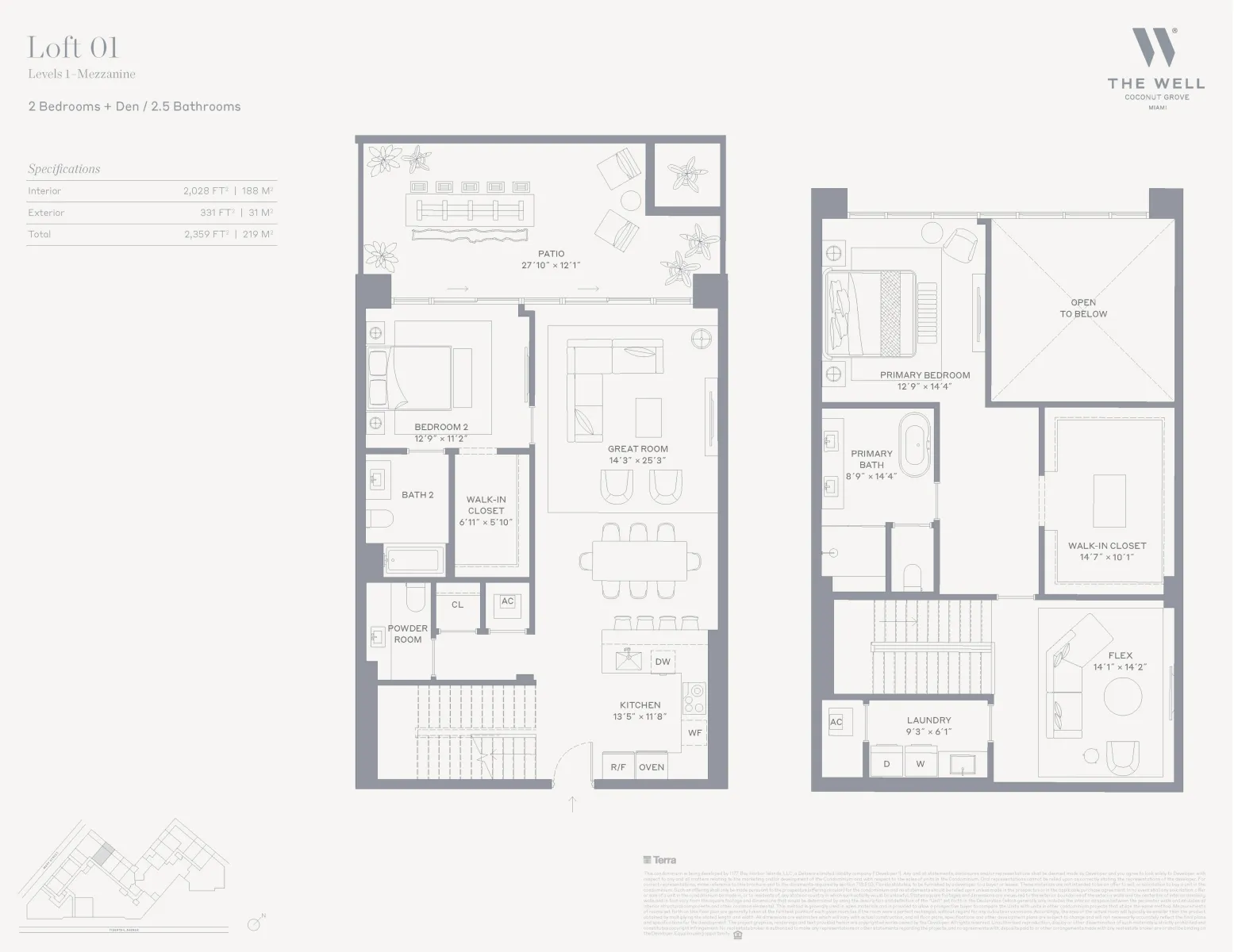 Floor plan of Loft 01