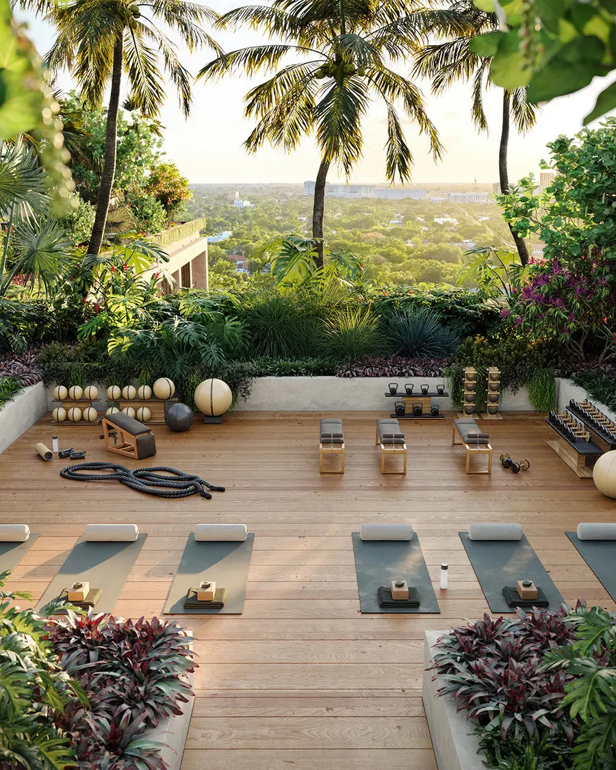 Rendering of the outdoor gym