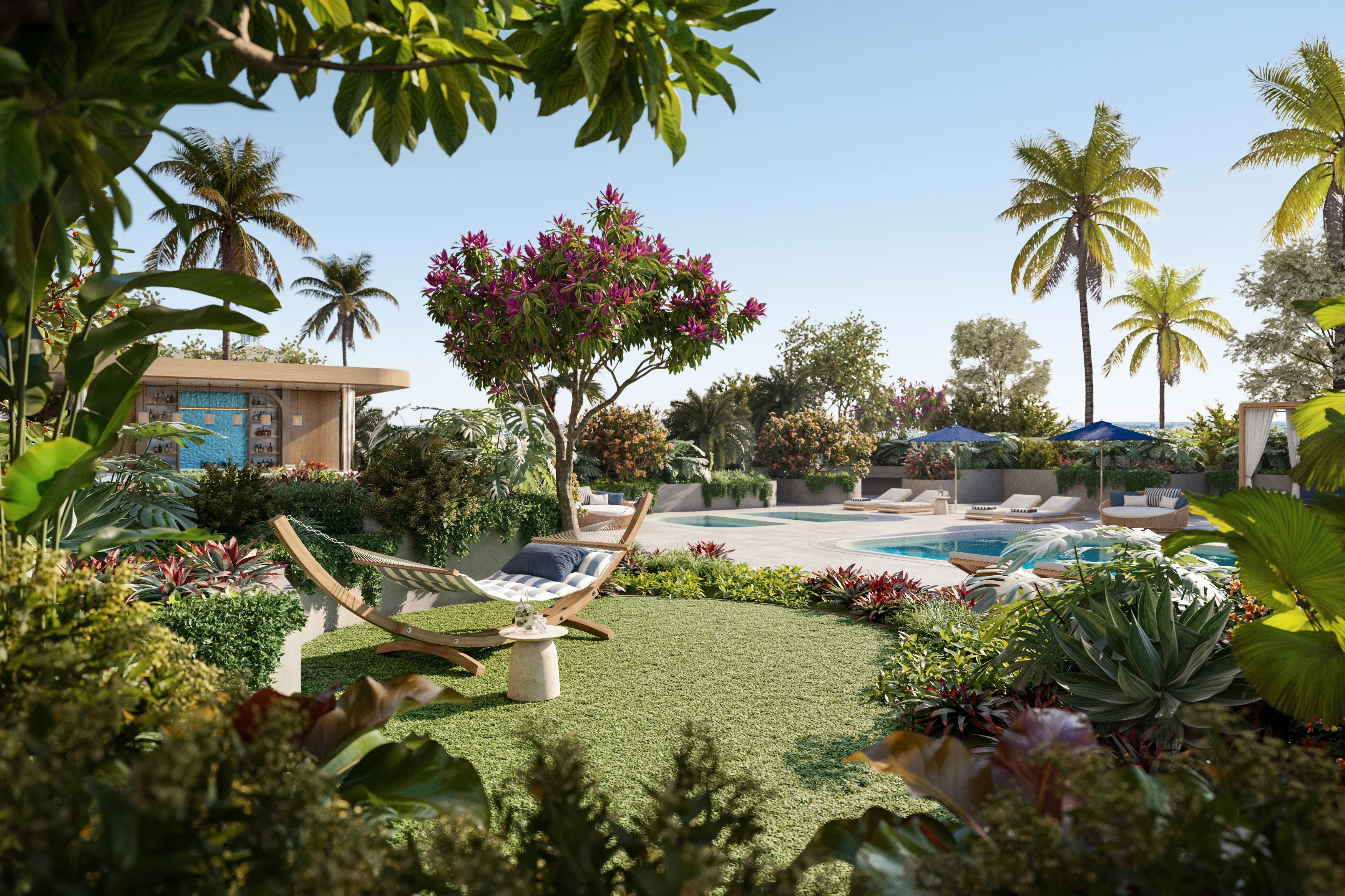 Rendering of the Level 8 garden