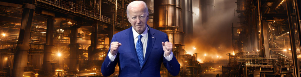 Industrial Scene with Biden