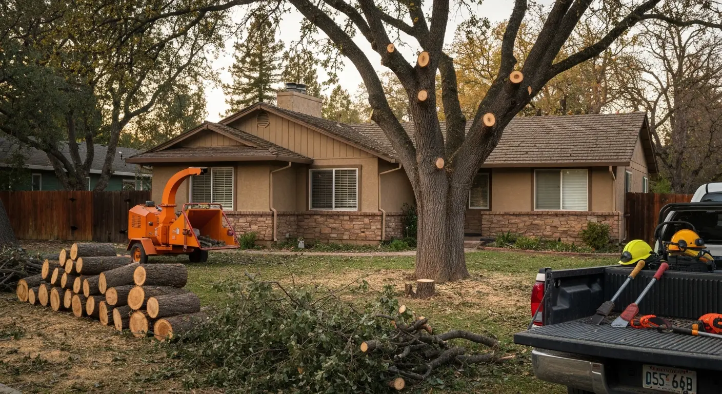 Emergency storm response tree service
