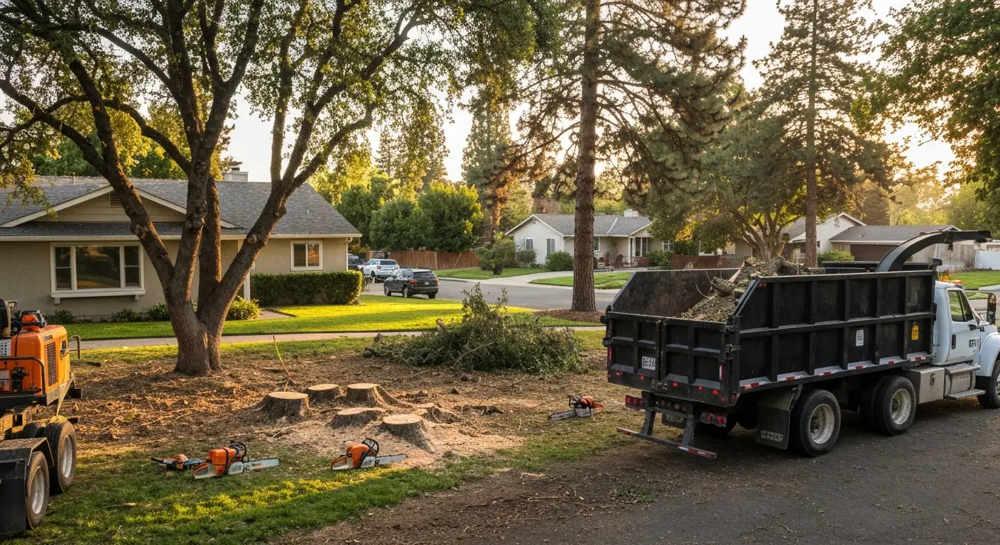 Tree removal in North Highlands