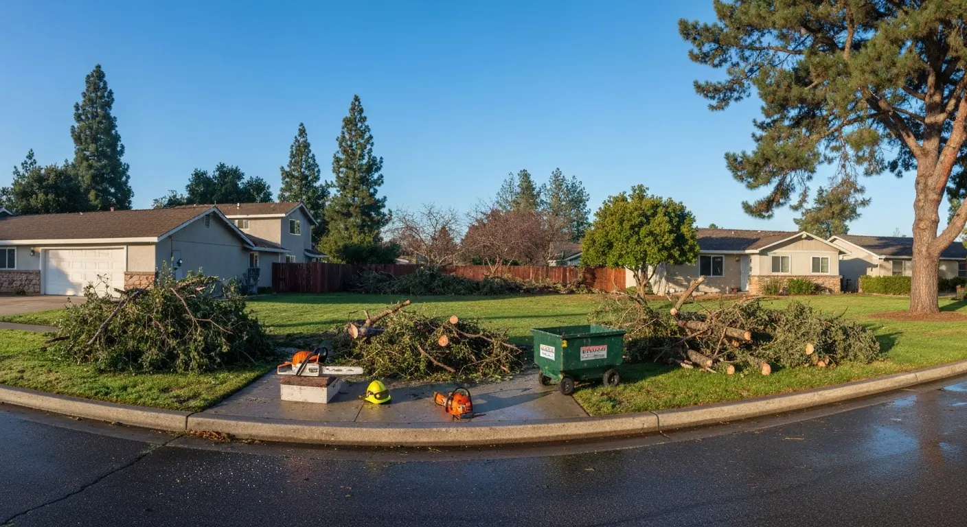 Storm damage cleanup