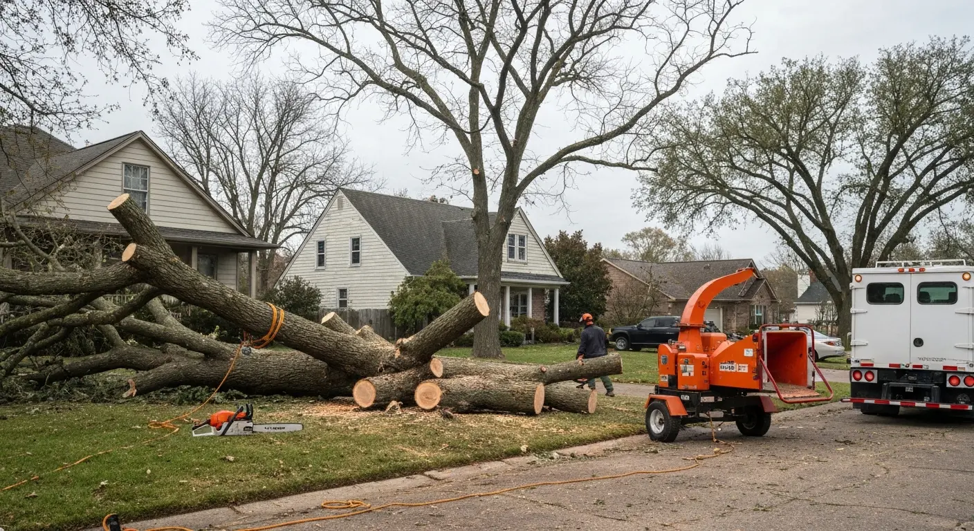 Emergency tree service and storm response