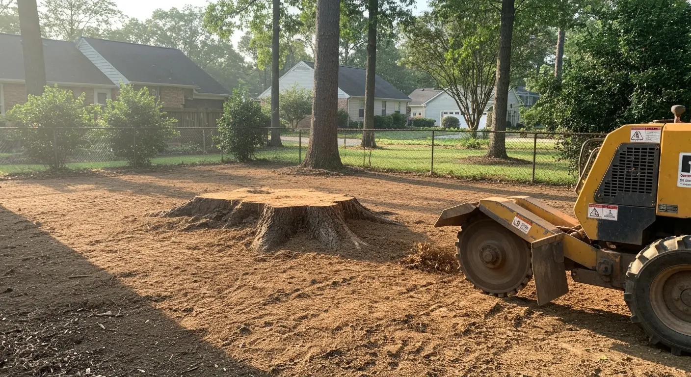 Stump grinding and removal