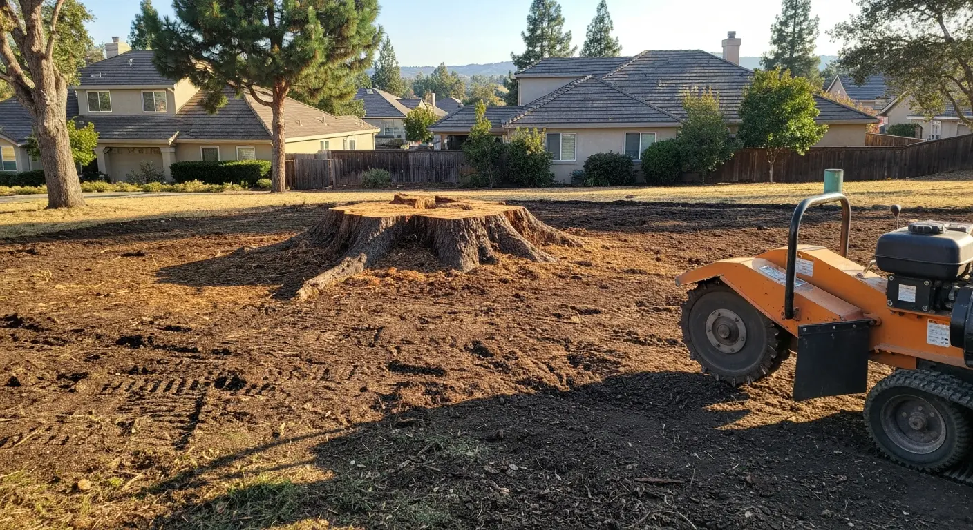 Stump grinding service in East Elk Grove