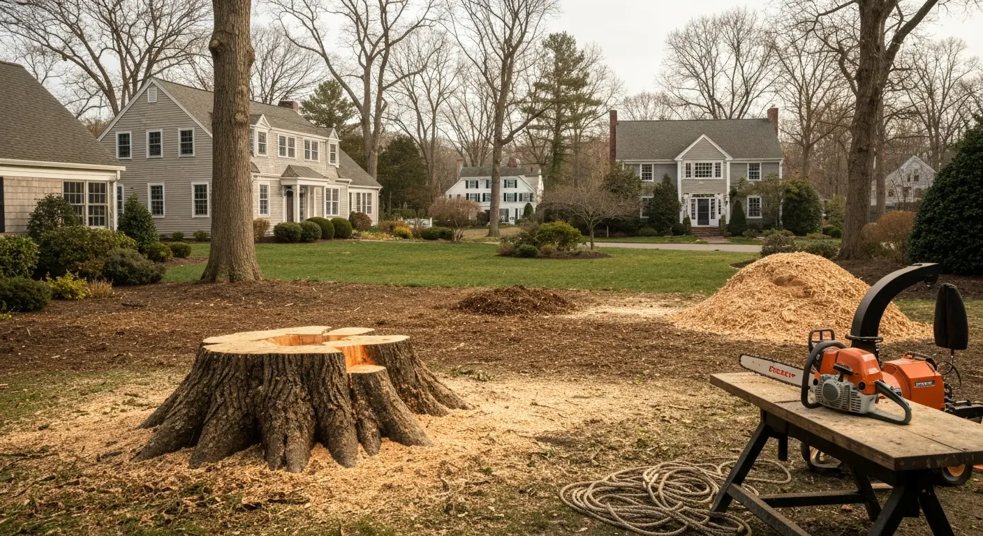Tree removal in Wilton