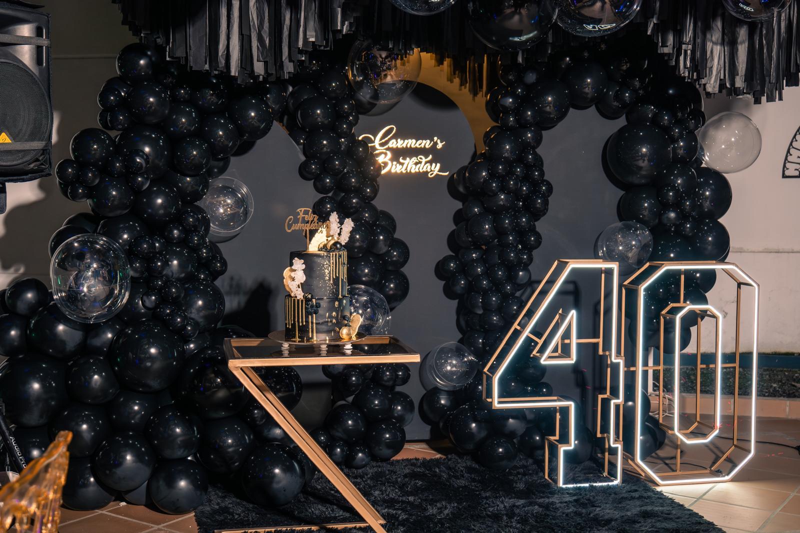 Black & Gold 40th at a VIP Creations event