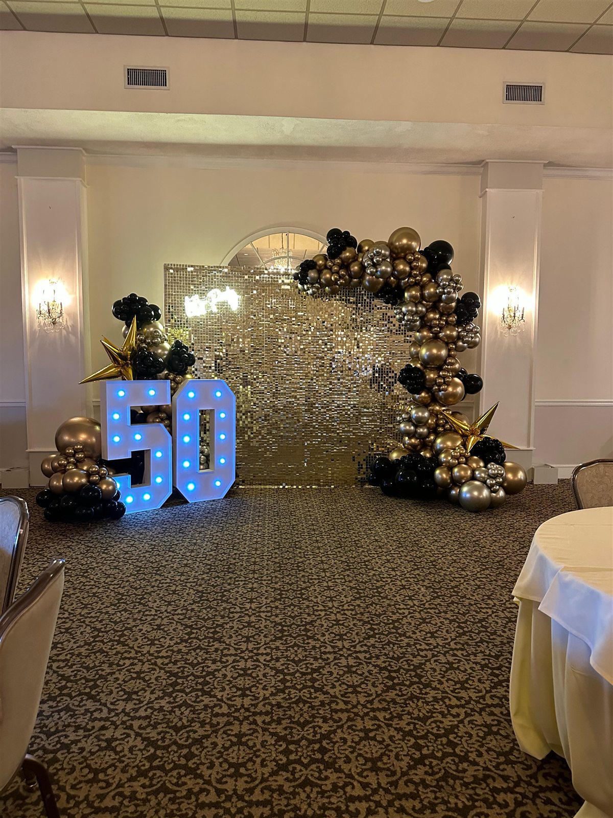 Golden 50th at a VIP Creations event