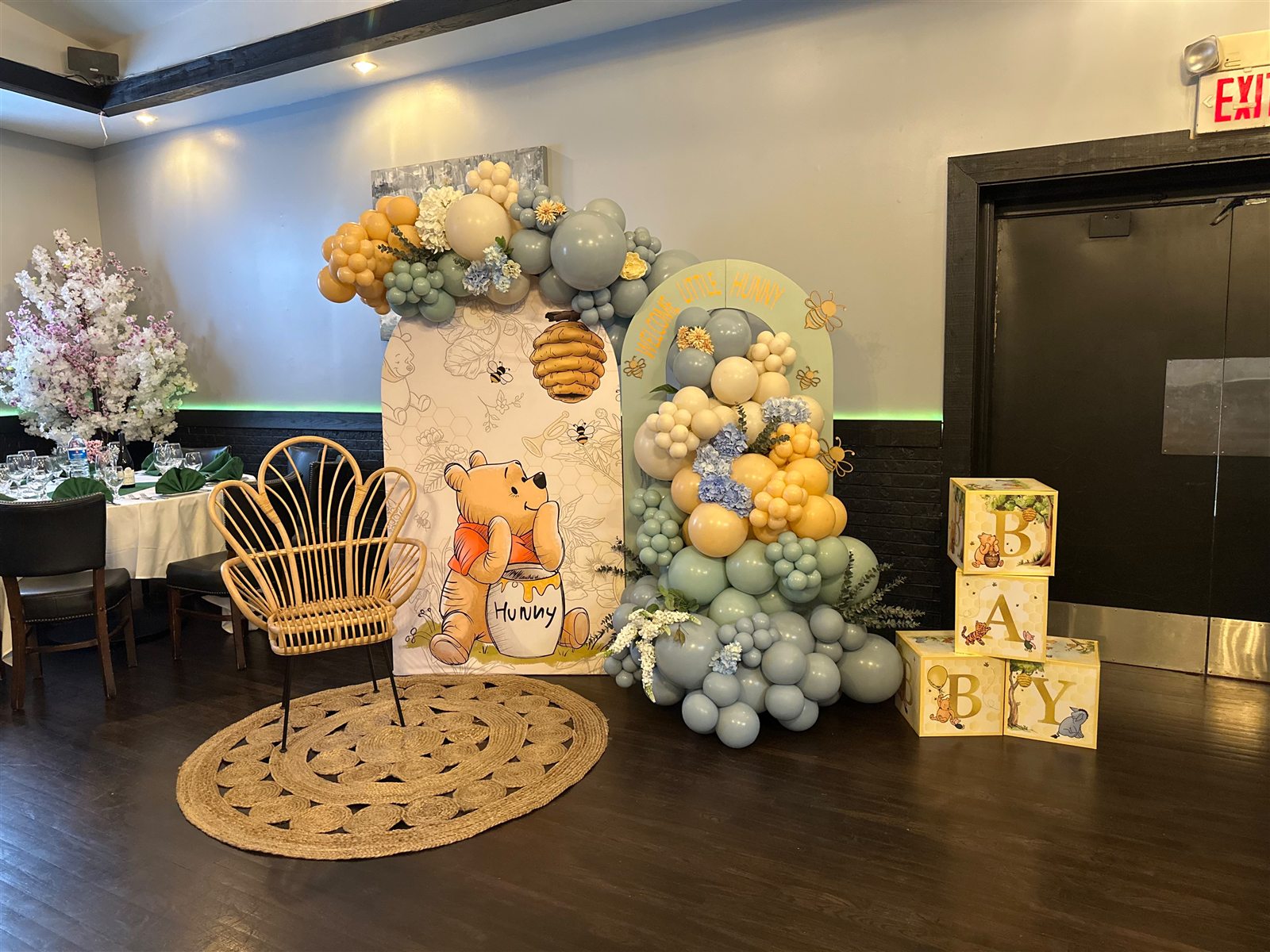 Custom backdrop example