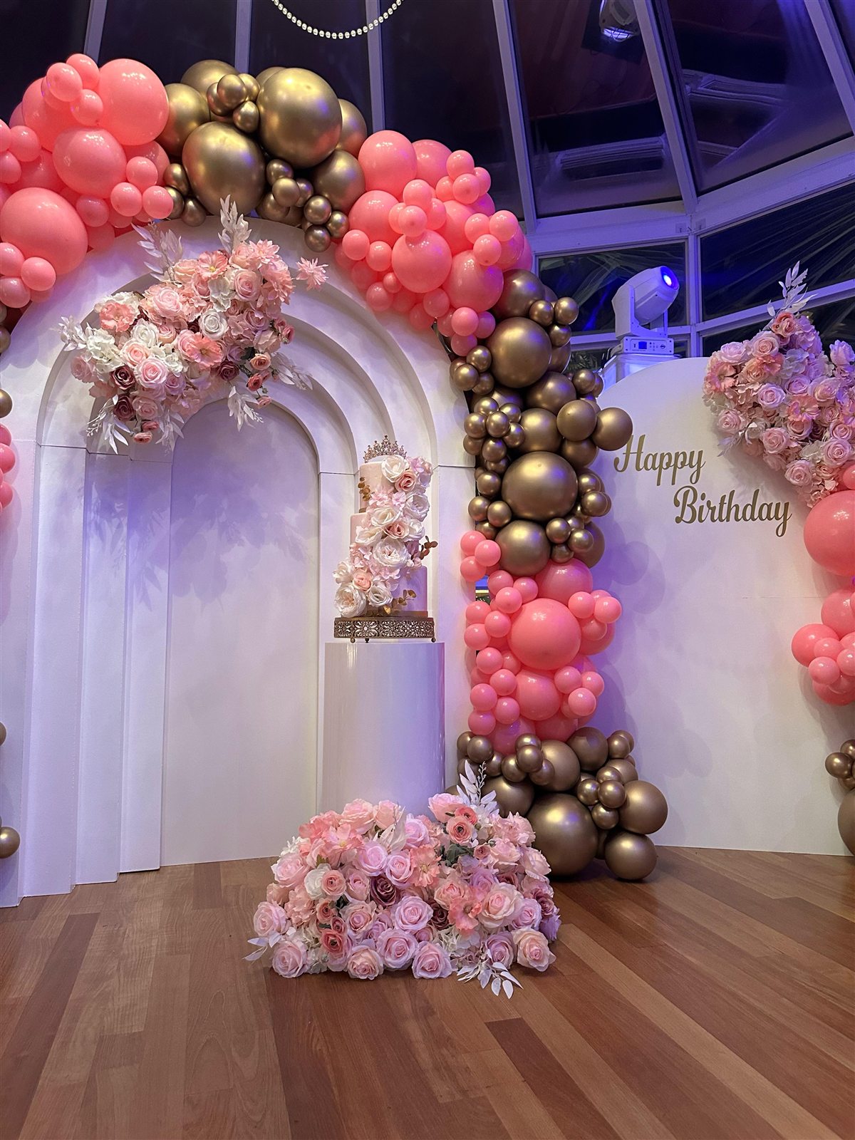 Happy Birthday Pink & Gold at a VIP Creations event