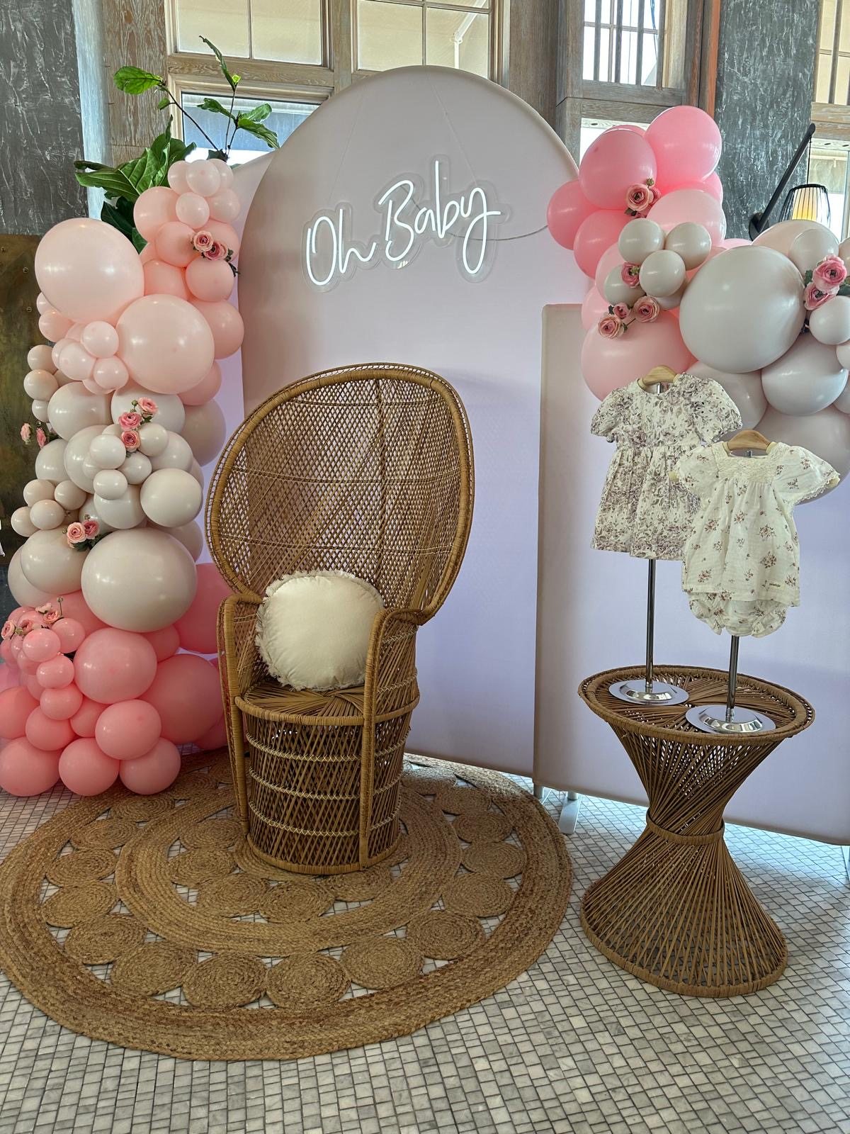 Oh Baby Backdrop at a VIP Creations event