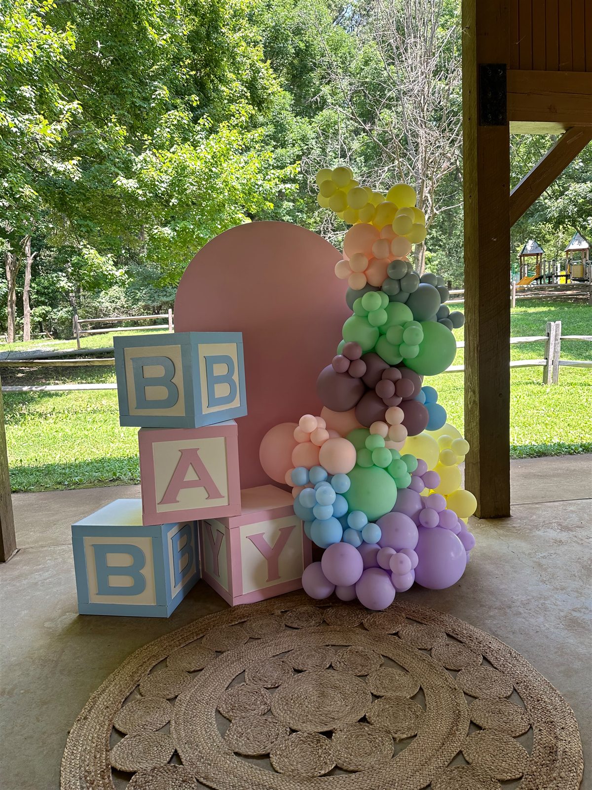 Pastel Baby Blocks at a VIP Creations event