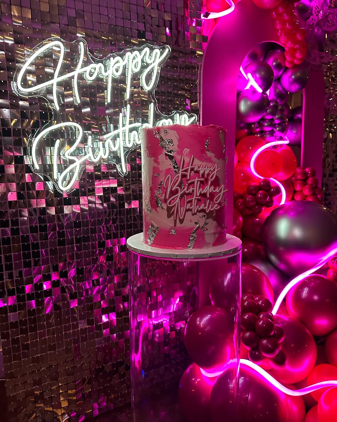 Birthday Under the Pink Trees at a VIP Creations event