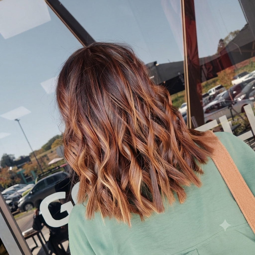 Warm copper colour result by Craft Hair & Beauty
