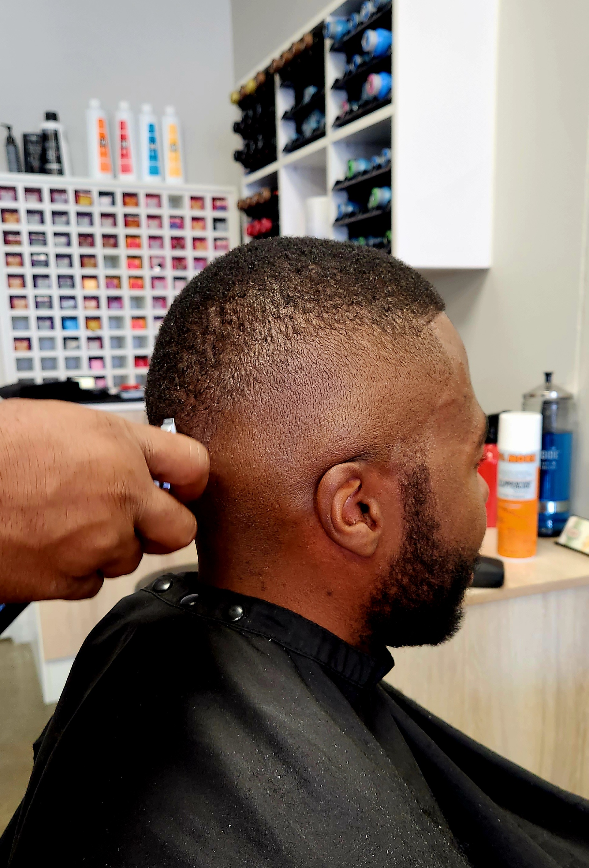 Men’s textured haircut, fade and beard shaping service at Craft Hair & Beauty