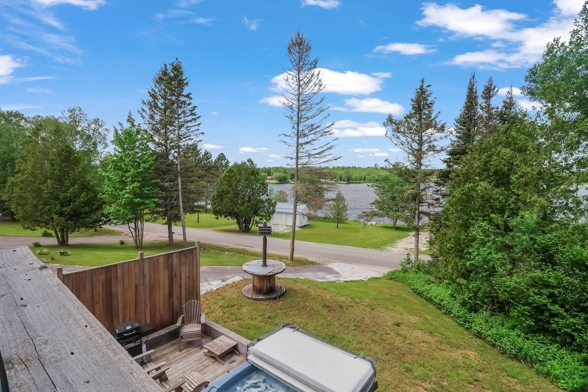 Vue depuis la terrasse, Bayview Retreat