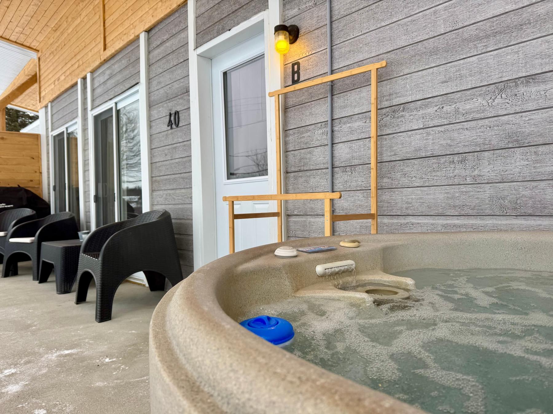 Spa privé sur le patio, Villa E