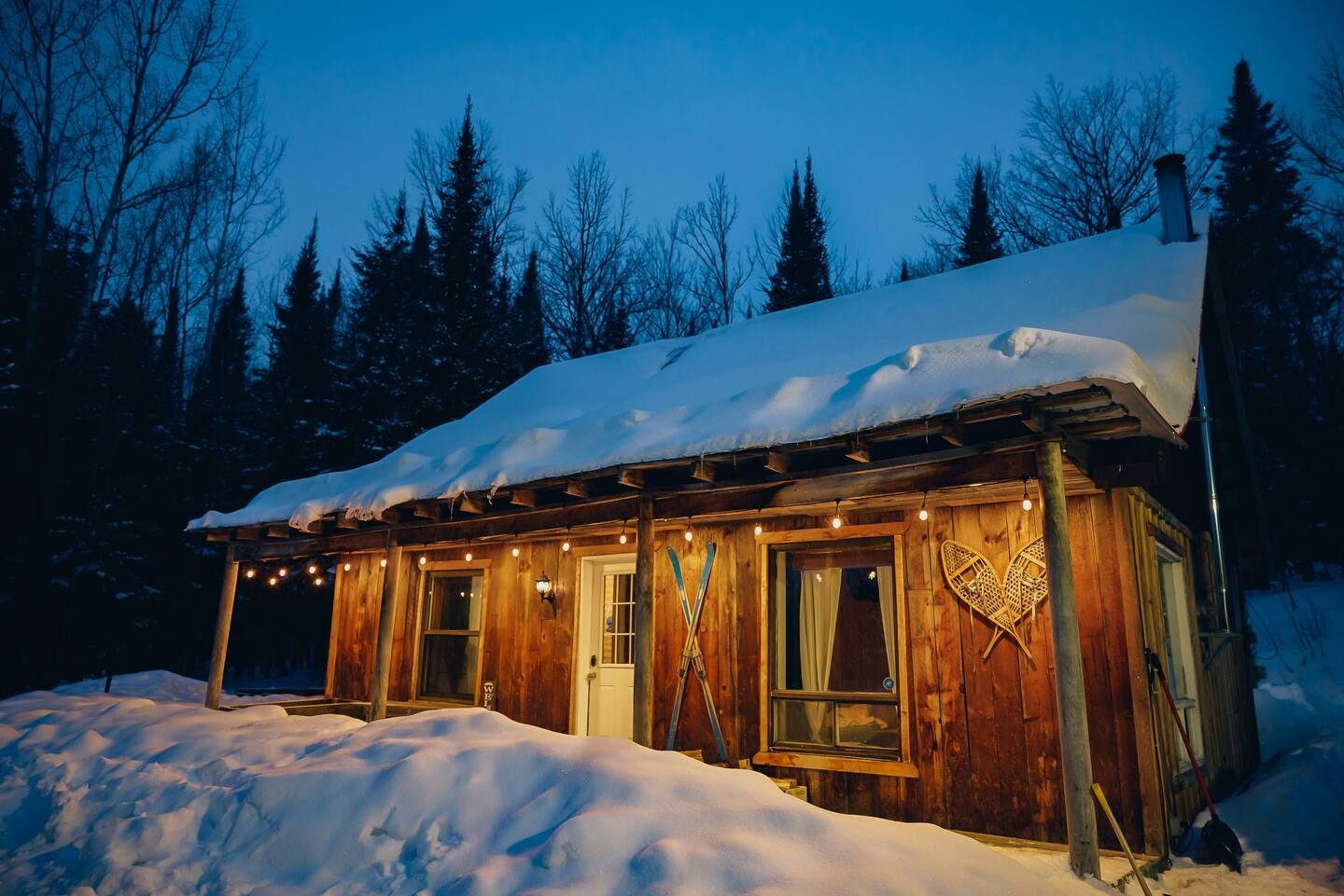 The Lodge par une soirée d’hiver