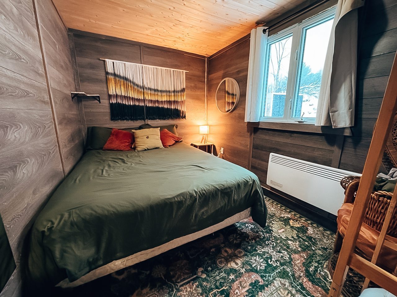 Chambre avec lit queen et tenture tissée, Villa A