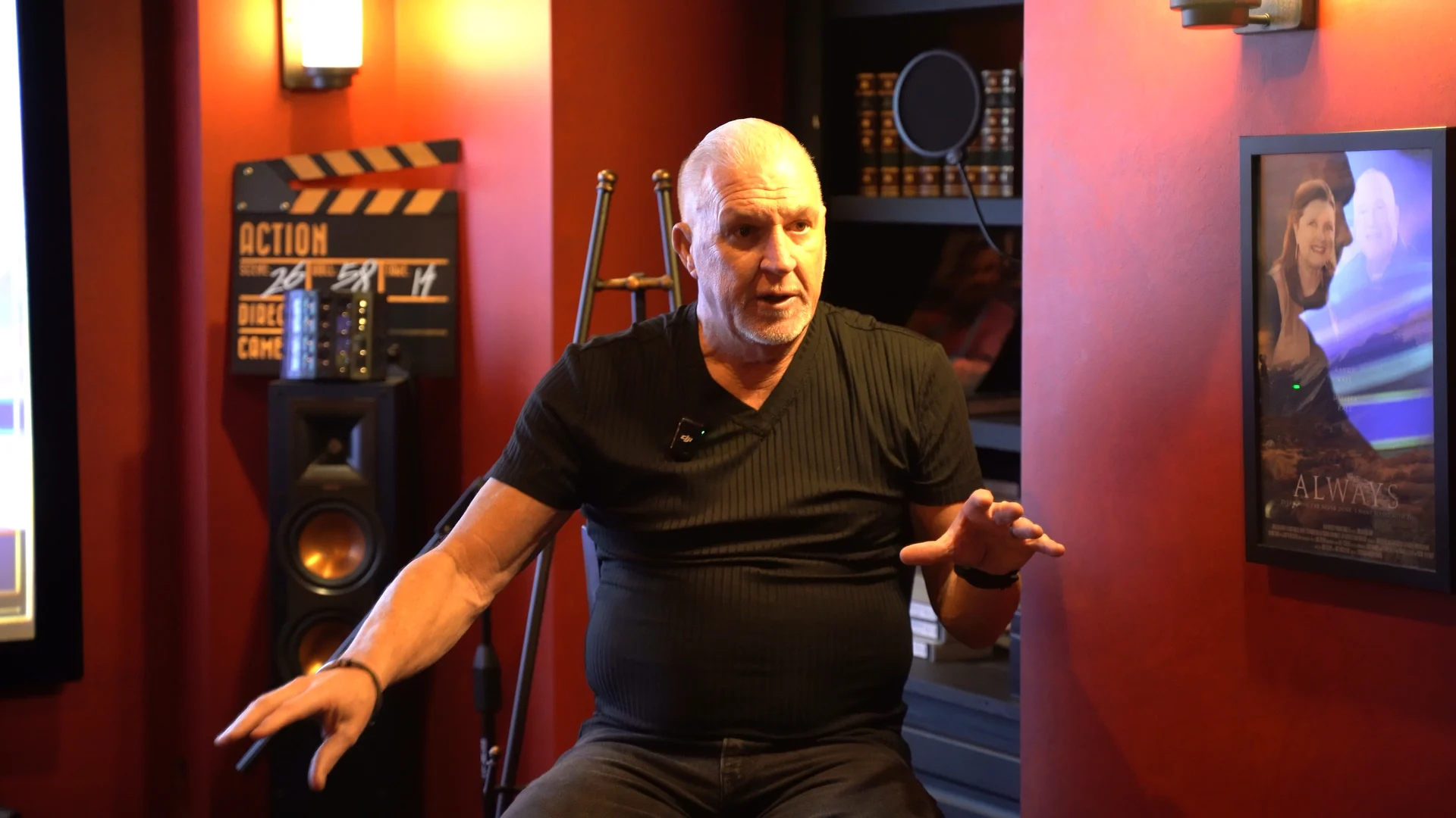Dr. Randy Kale looking into the camera mid-sentence, teaching at the September certification