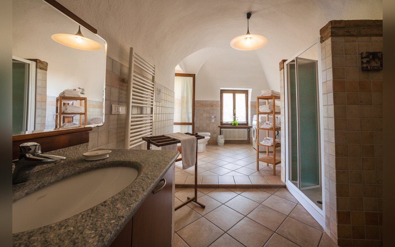 Bagno con volta e doccia