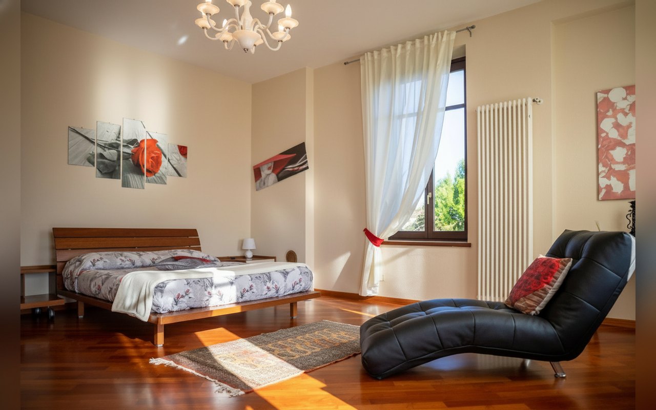 Camera matrimoniale con chaise longue