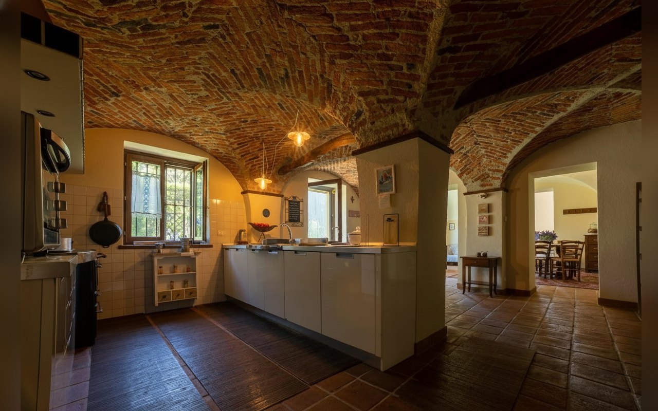 La cucina a volta