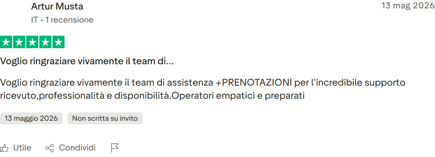 Recensione Trustpilot n. 15: Artur Musta, 5 stelle, assistenza professionale, operatori empatici e preparati