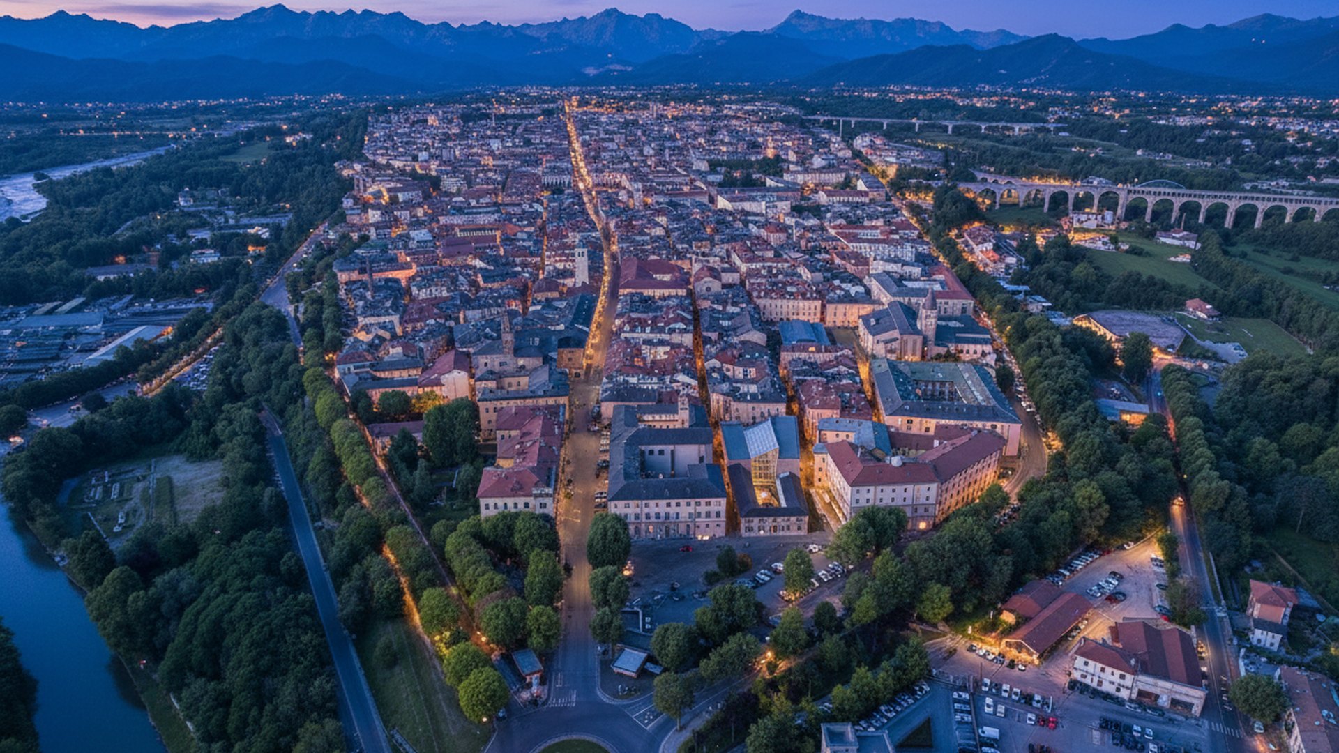 Veduta aerea di Cuneo
