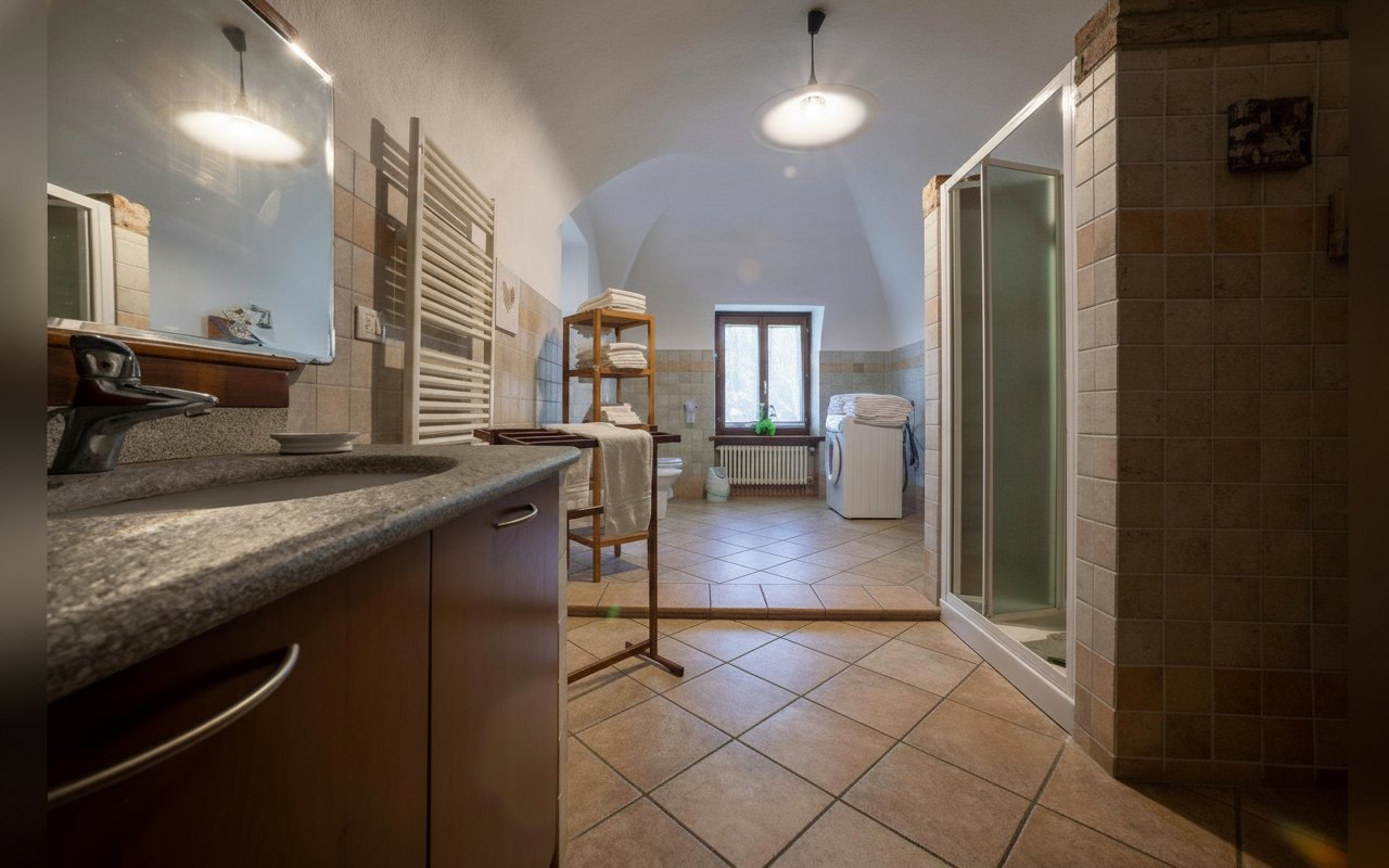 Bagno con volta e doccia