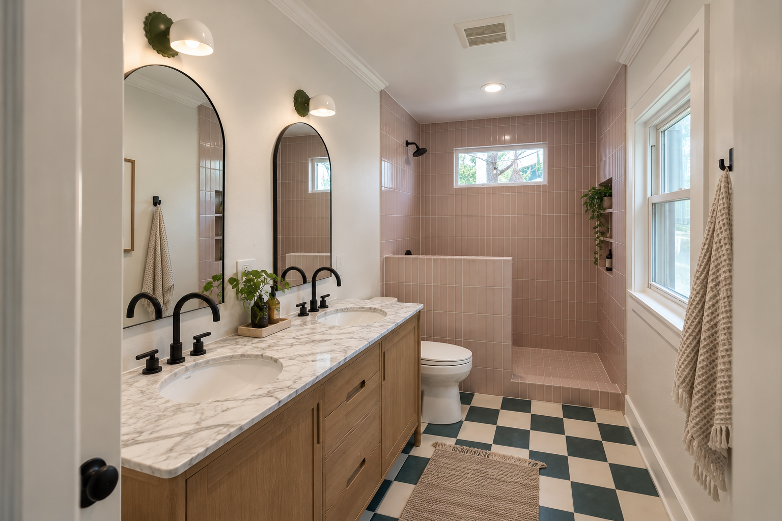 Bathroom after remodel East Austin