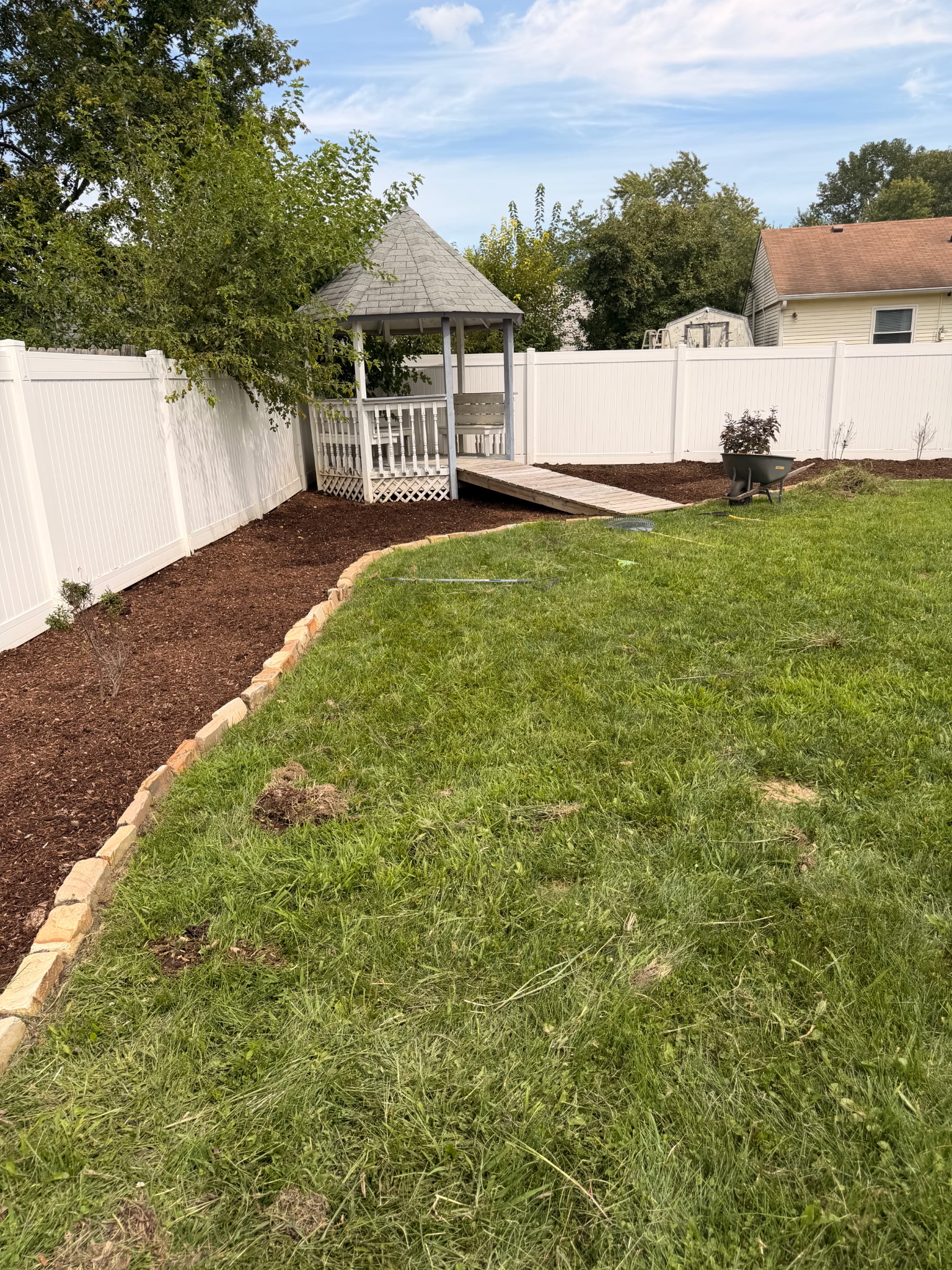Finished Hoosier Haven landscape bed