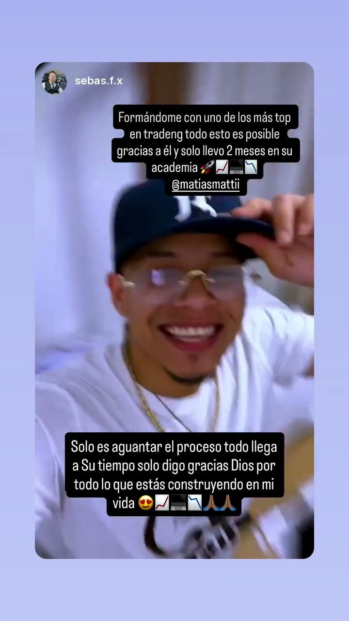 Historia de Instagram de Sebas sobre su formación con Mati