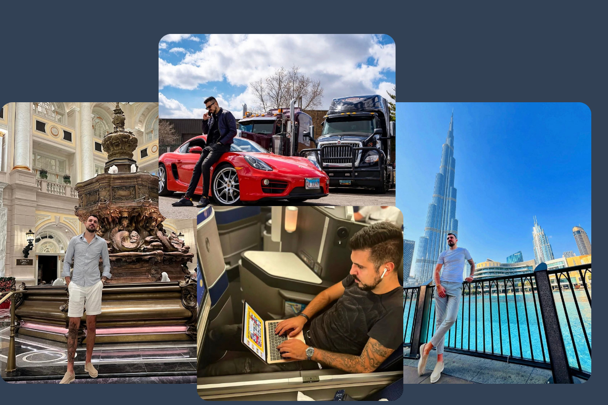 Samir Burdzovic driving trucks — before
