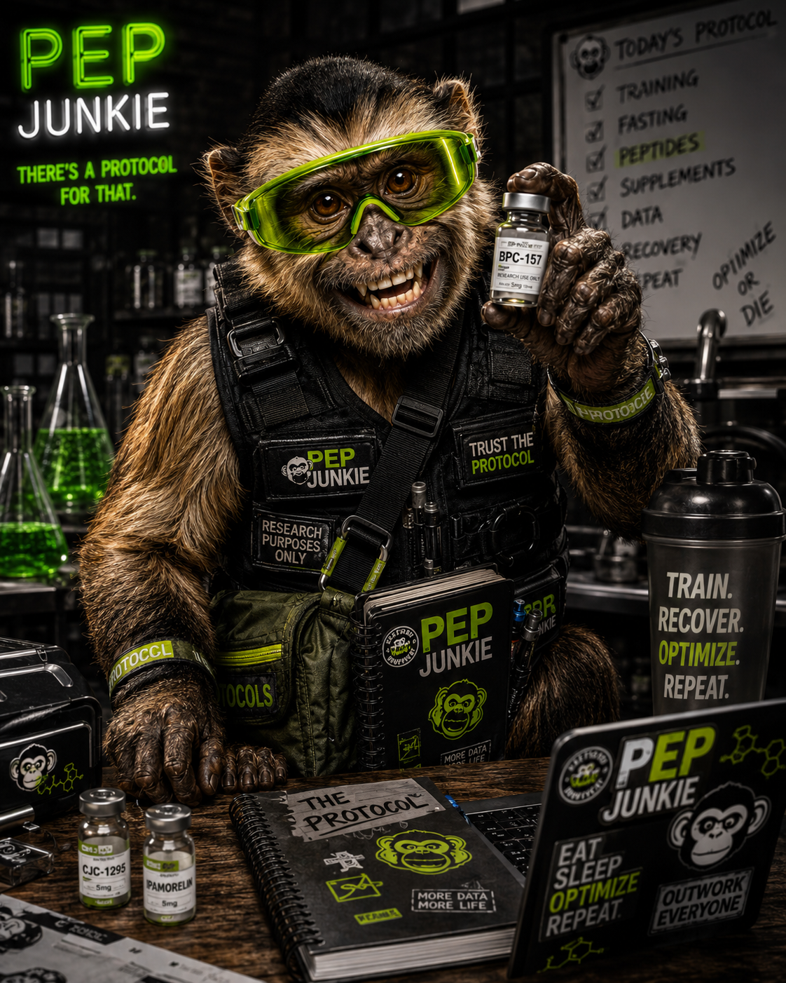 Peptide Junkie Monkey