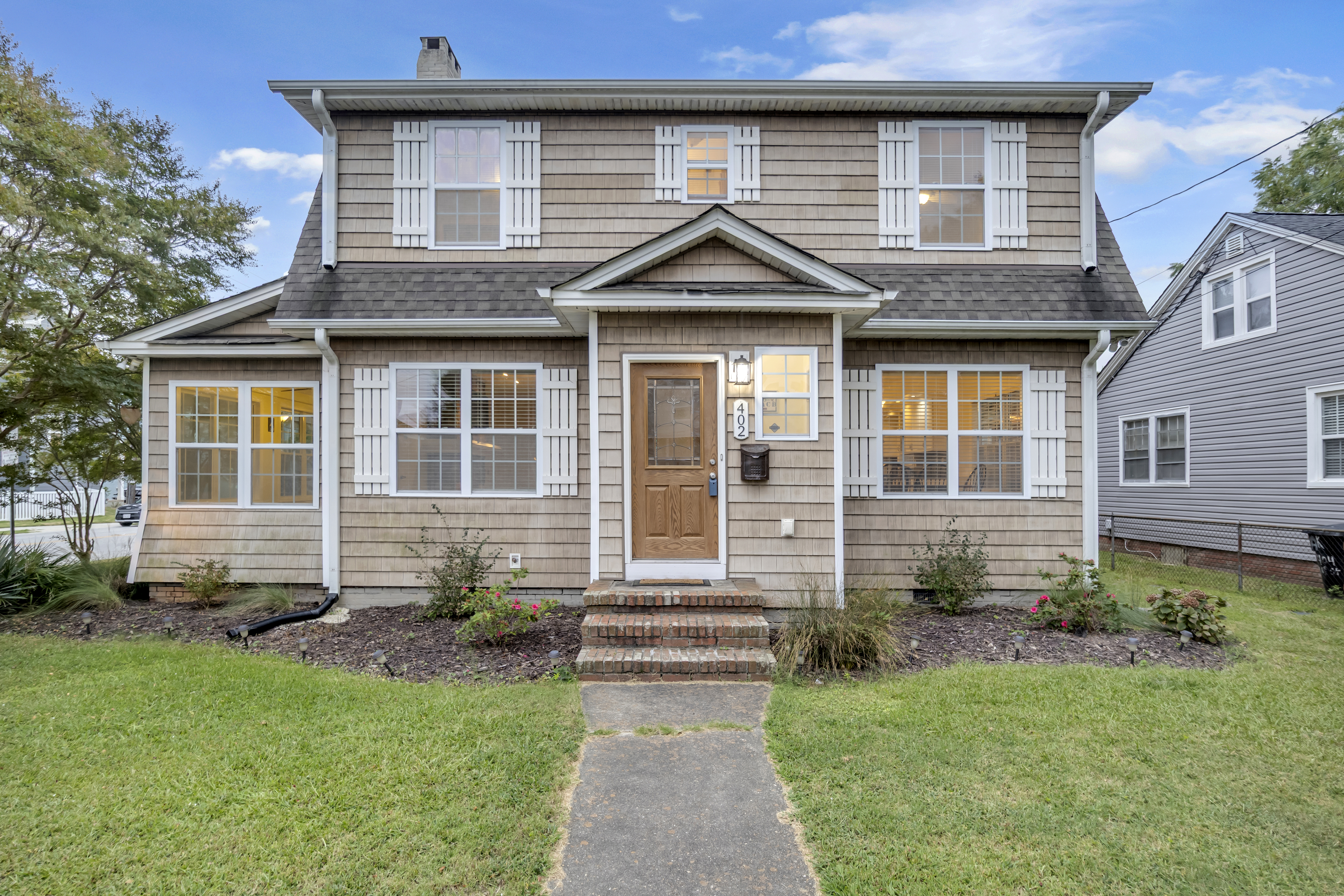 Actual front exterior of 402 26th Street, Virginia Beach