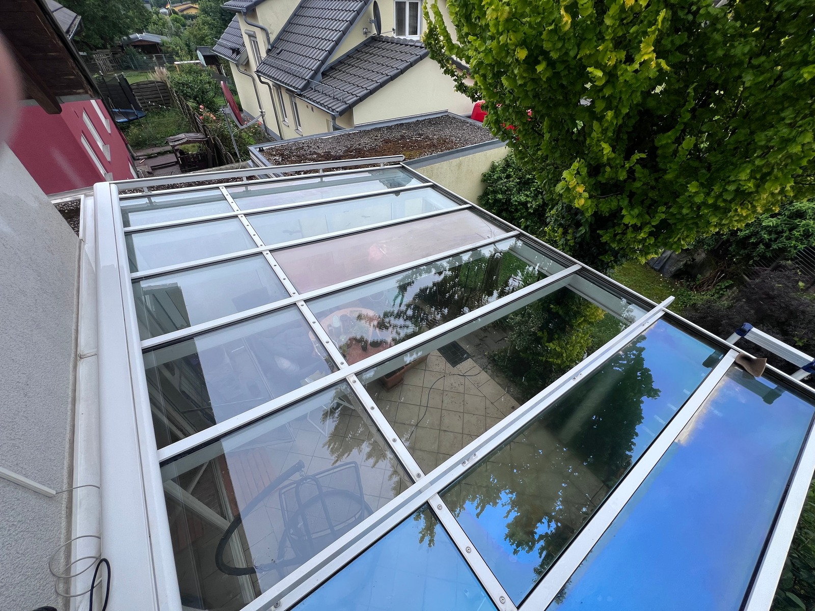 Fensterreinigung Vorher-Nachher 2