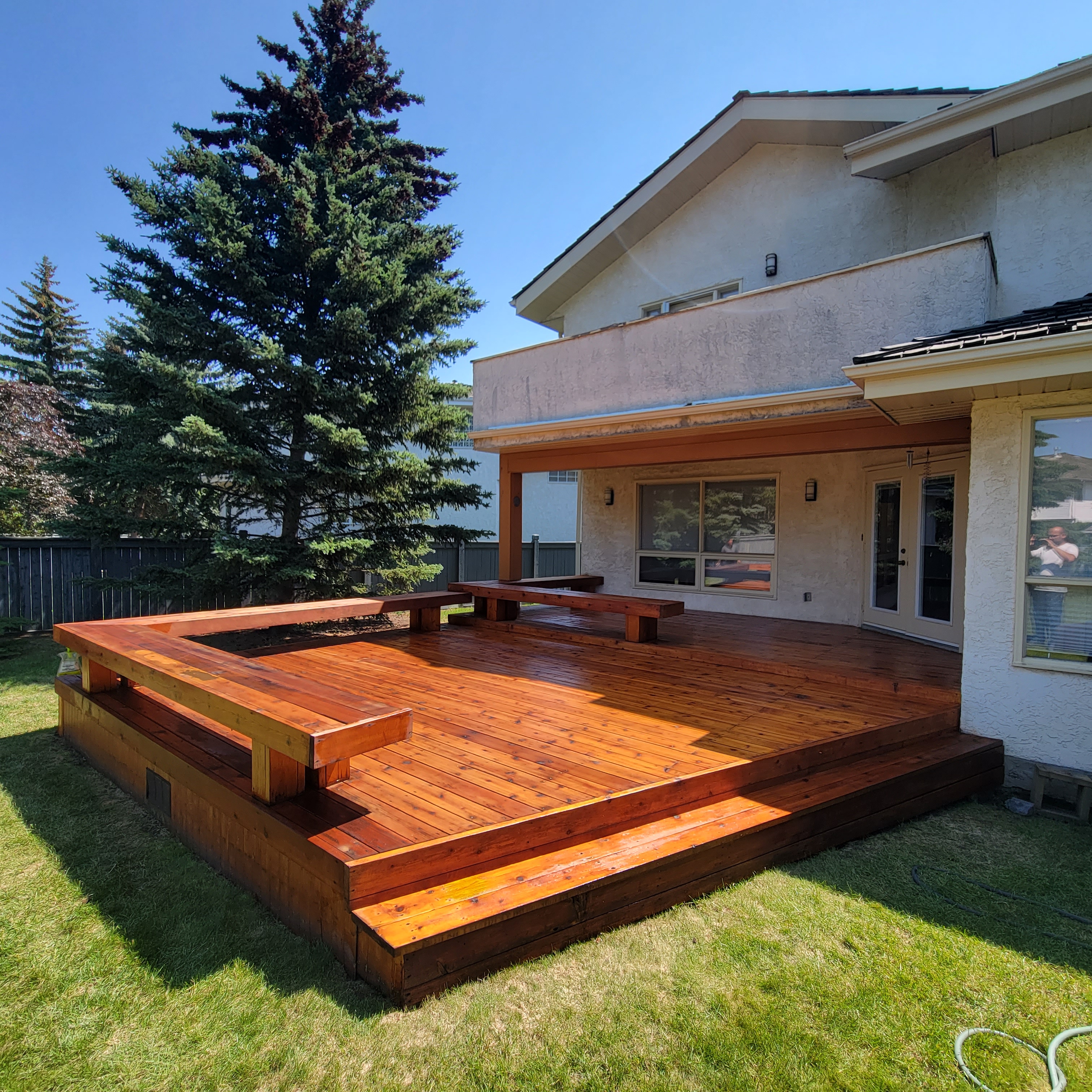 Deck installation Barrhaven backyard