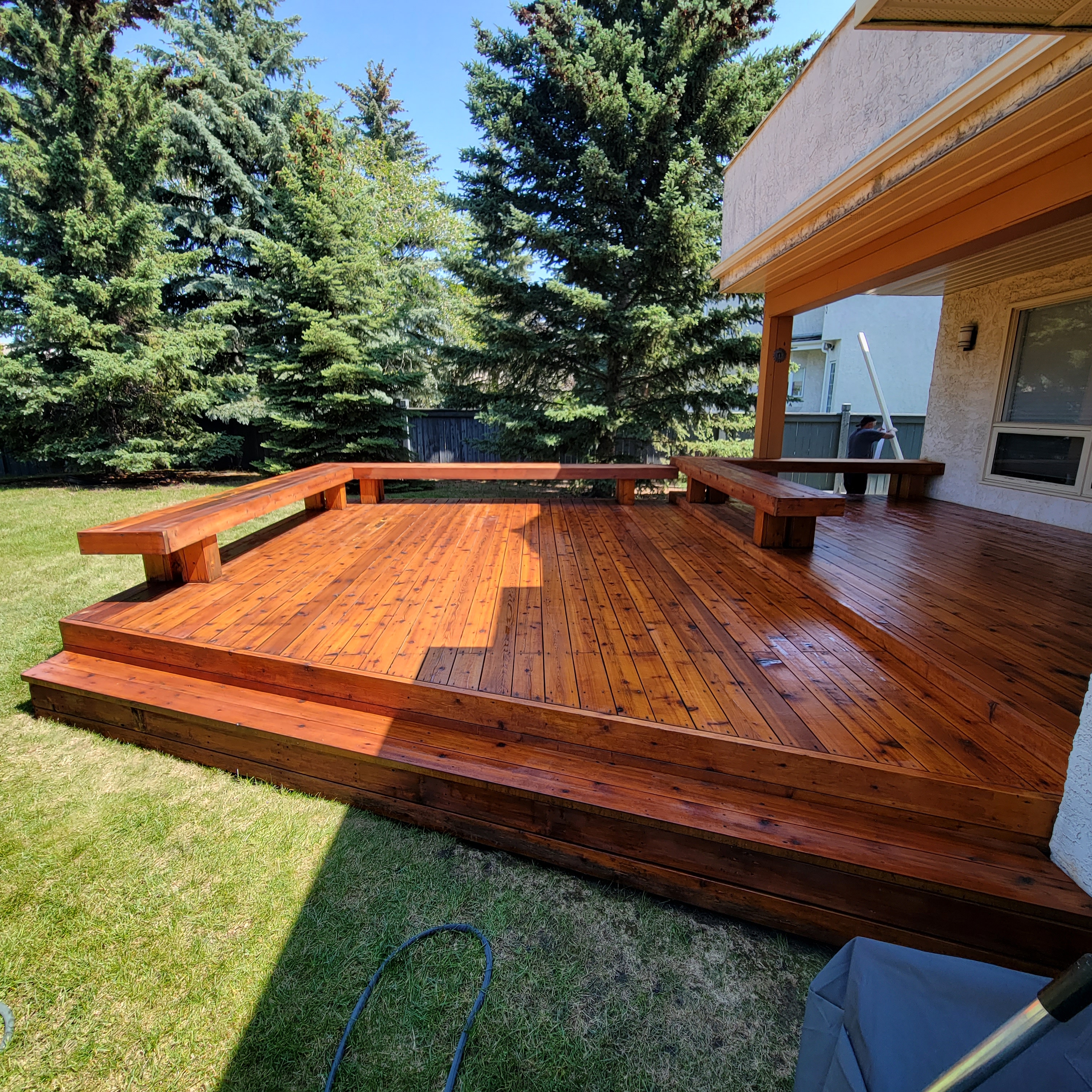 Deck installation Stittsville backyard