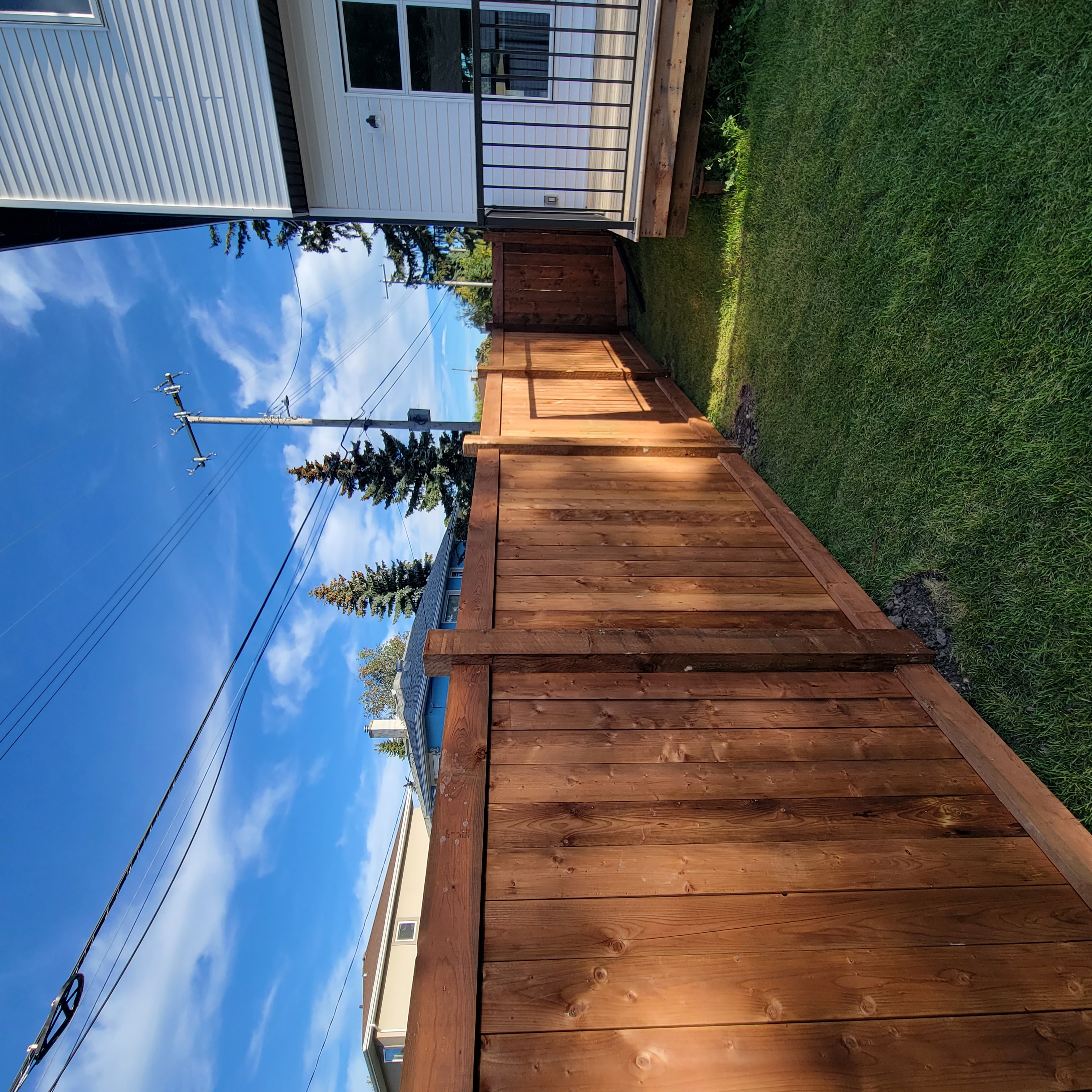 Wood privacy fence for Nepean home