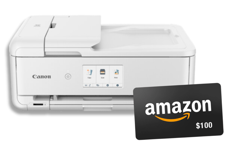 Inkjet printer and Amazon gift card