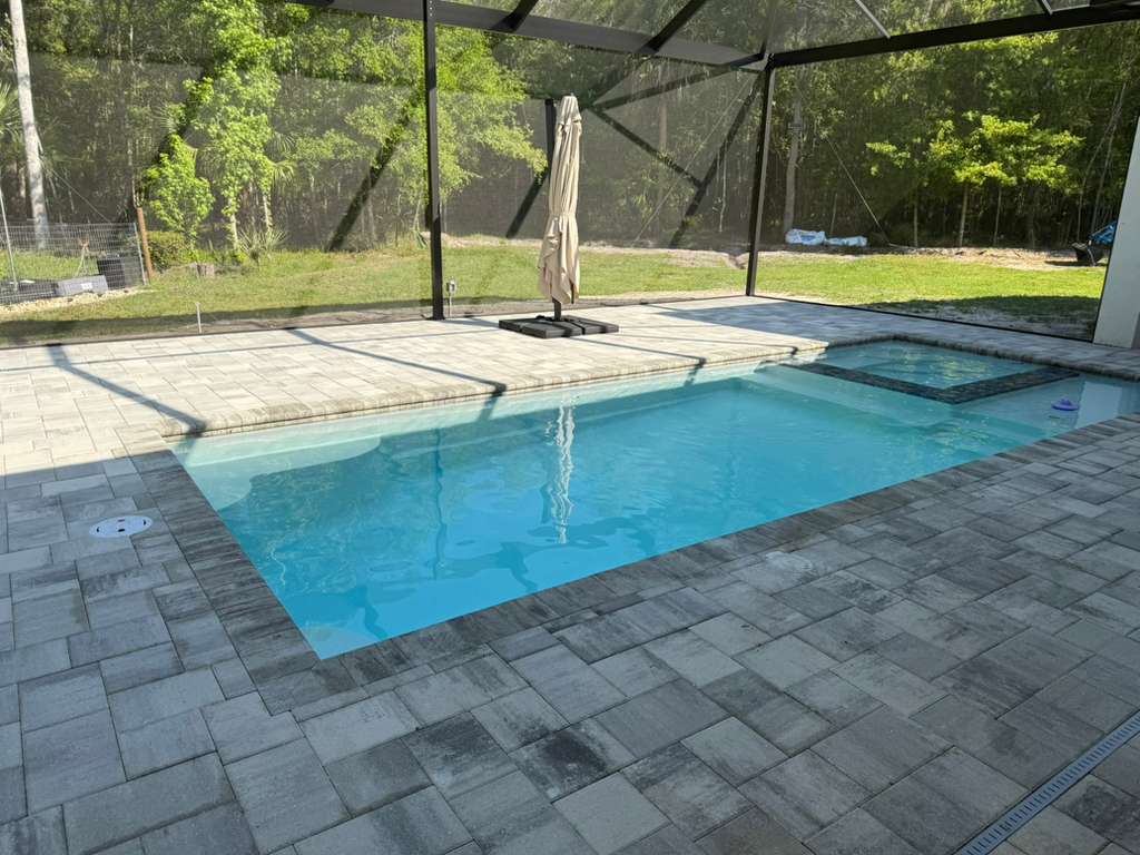 Beautiful fiberglass pool project