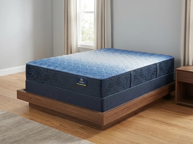 Full size mattress and box foundation set.