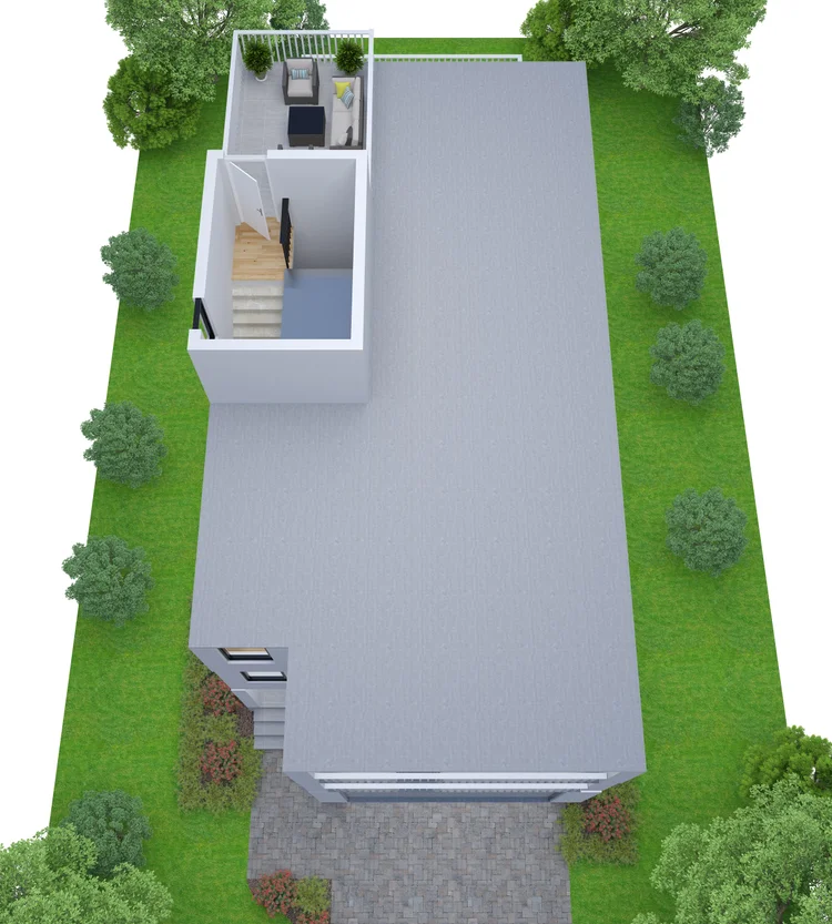 Ocean Views Model — Rear Pool Deck