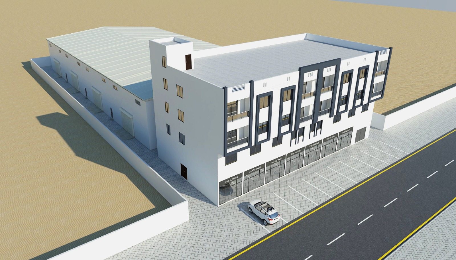 G+M+2 & Shed Rafah