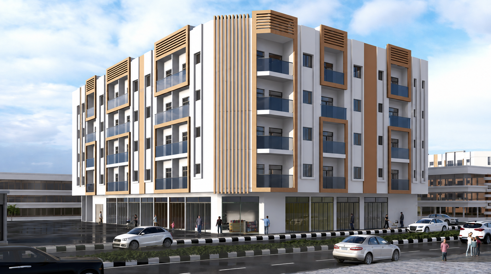 G+4 Building Rashidiya